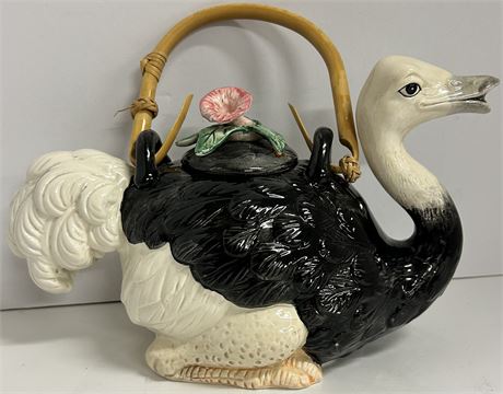 Fitz & Floyd Ostrich Teapot