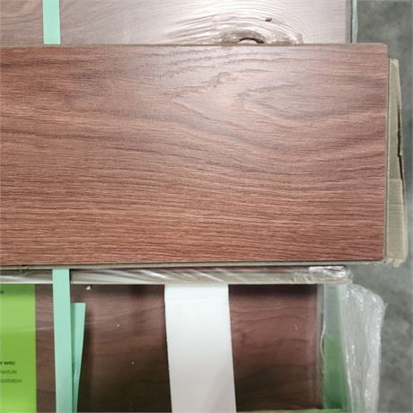 35-Boxes DURAVANA Waterproof Vinyl Flooring-Brazilian Cherry 7mm x Pad