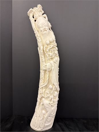 Vintage Carved Chinese statue - Ivory???