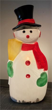 Vintage Blow Mold Light Up Snowman