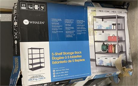 Whalen 5 Shelf Storage Rack