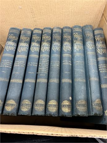 Complete set of 9 volumes by CHARLES READE it’s never too late to mend