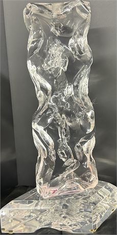 Beautiful glass and plastic mixture statue