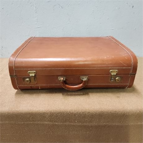 Vintage Leather Suitcase