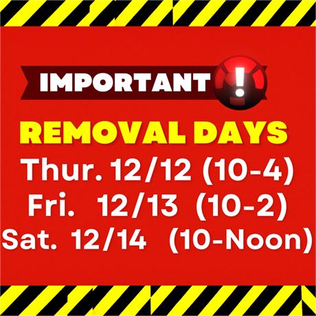 Removal Days!