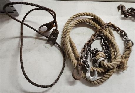 Tow Rope & Cable Choker Pair