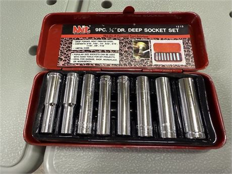 1/4” Deep Socket Set