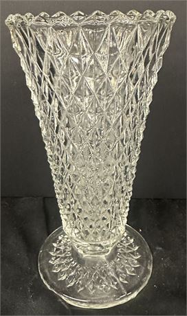 Vintage Indiana Glass Clear Diamond Point