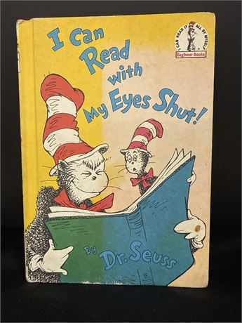 1978 book club edition first edition Dr. Seuss I can read with my eyes shut