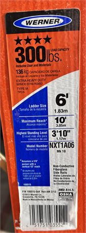 Orange 6 foot ladder