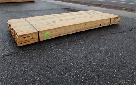 2x6x104"  Lumber (Bunk #8) - 40pcs.