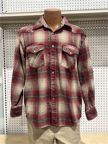 Pendleton Men’s Wool Canyon Pearl Snap Shirt Size L