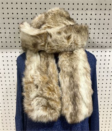 Faux Fur Hat and Scarf