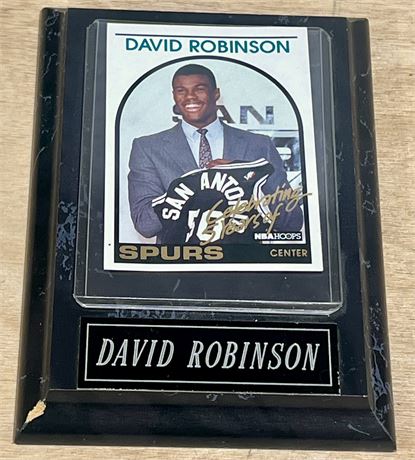 David Robinson NBA Card Plaque