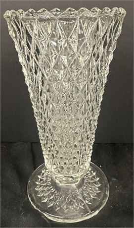 Vintage Indiana Glass Clear Diamond Point