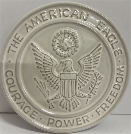 Ceramic the American Eagle plates