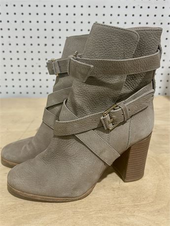 Kate Spade “Lexy Motorcycle Boots” Taupe, Women’s size 5