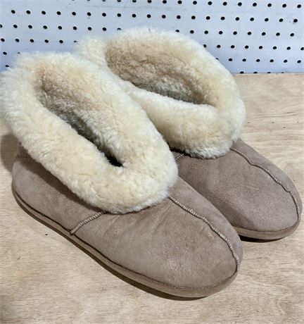 Sheepskin Leather Slippers Men’s Large