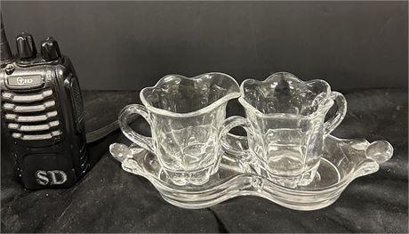 Duncan Miller Canterbury individual Sugar & Creamer with tray Blank