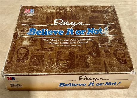 Vintage “Ripley’s Believe it or Not” Milton Bradley Board Game 1984