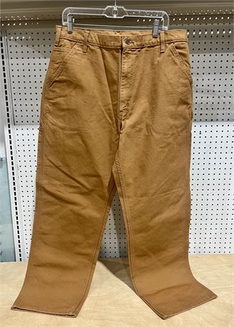 Carhartt Tan Denim Work Pants Men’s size 38X32