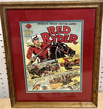 Red Ryder 1989 Comic Book cover Framed Print