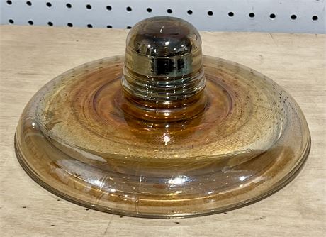 Vintage Pyrex Insulator Carnival Glass Sombrero High Voltage 10”