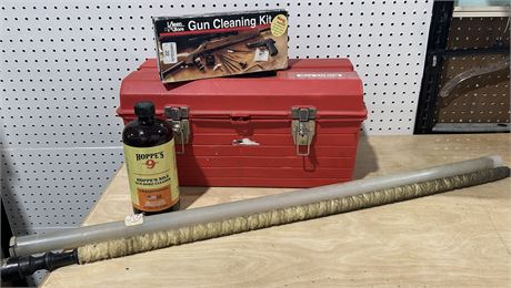 Gun-Cleaning Kit and Accessories Lot