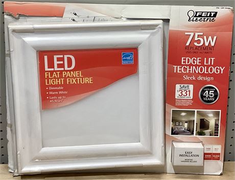 FEIT Electric LED Flat Panel Light Fixture 75W Dimmable