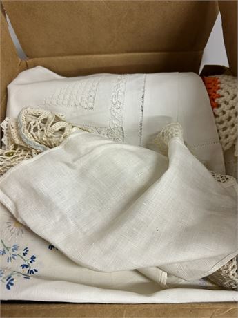 Box full of really nice fabrics