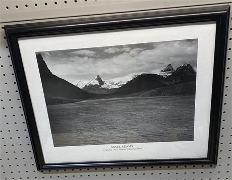 Ansel Adams Print St Mary’s Lake-Glacier NP