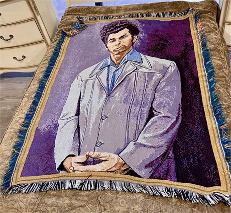 “The Kramer” Seinfeld Afghan Throw Blanket 57x43” $5000