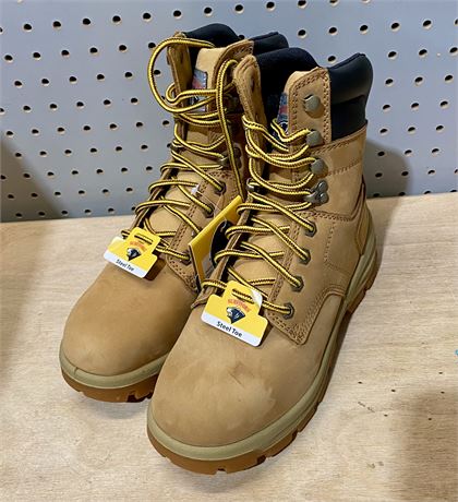 Herman Survivors Grizzly Steel-Toe Work Boots Nubuck Leather Men’s size 6 NWT