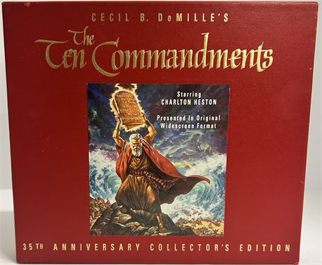 The 10 Commandments 35th anniversary collection edition VHS set