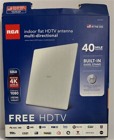 RCA indoor flat HDTV antenna multiple directional