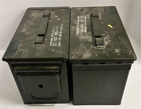 Two ammunition boxes