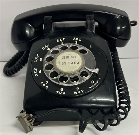 Vintage Black Rotary Telephone