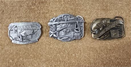 Sportsman Belt Buckle Trio