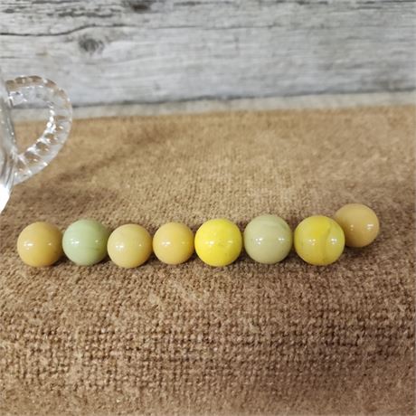 Vintage Yellow Marbles