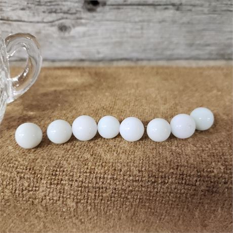 Vintage White Marbles