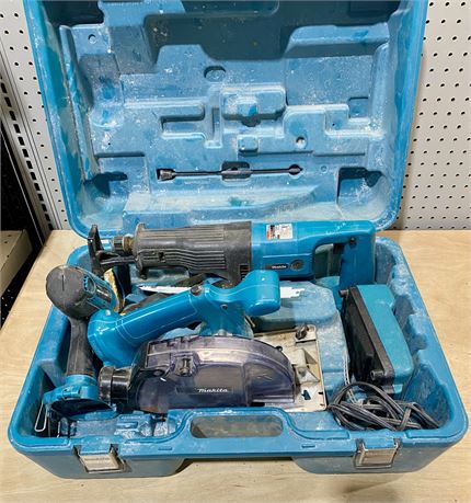 Makita Power Tools: Drill, Saws, Battery Charger