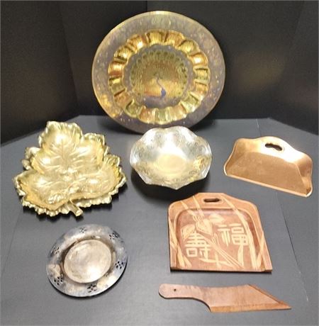 Vintage Metal Trays & Crumb Pans