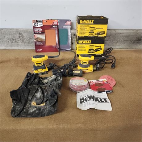 Dewalt Sander Pair w/ Paper