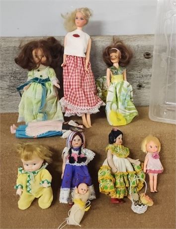 Assorted Vintage Mini Dolls