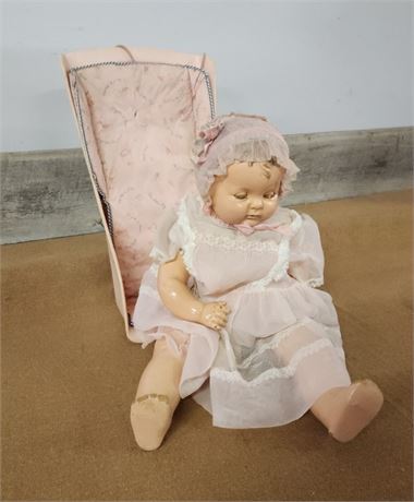 Vintage Sugar Baby Doll & Seat