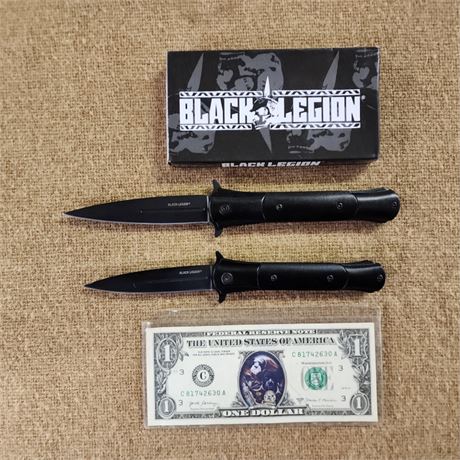 NEW Black Legion Knife Pair