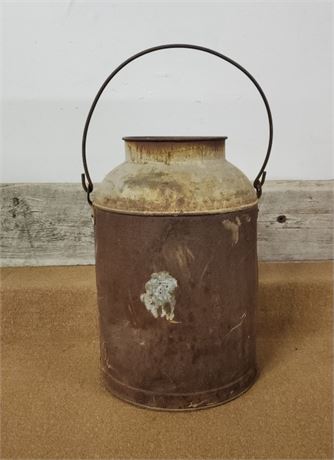 Antique Weathered Cream Can