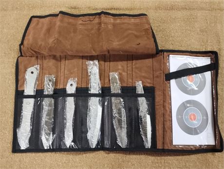 NEW Rough Rider Throwing Knife Set w/ Targets