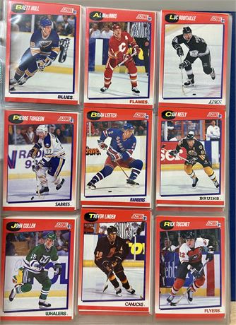 Vintage NHL Score 91 Hockey Card Collection Album