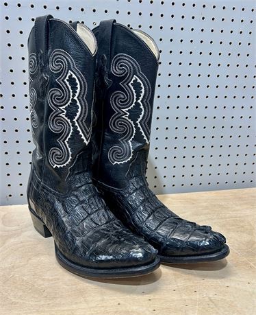 Alligator Cowboy Boots Black Men’s size 10.5 EE